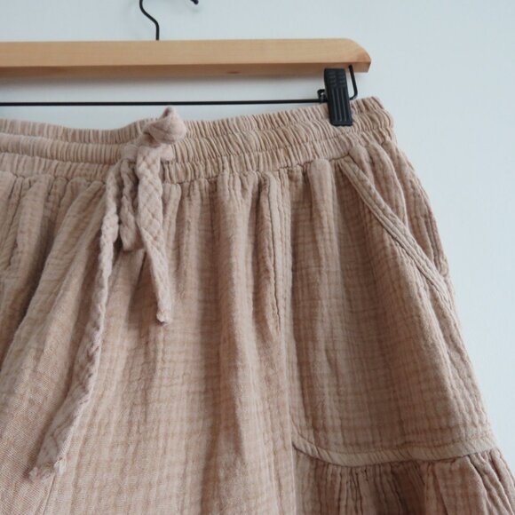 Anthropologie Tan Wide-Leg Pants - Picture 10 of 15